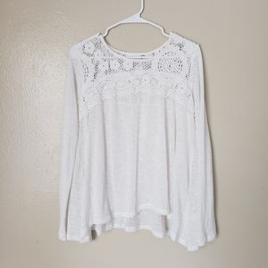 White knit top